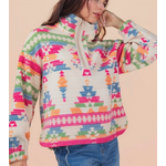 Very J Very J Half Zip Up Aztec