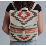 Panache Beige, Brown & Red Aztec Backpack