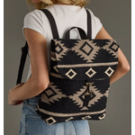 Panache Apparel Panache Black, Taupe & Cream Aztec Backpack
