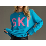 Panache Apparel Panache Blue & Pink Ski Sweater
