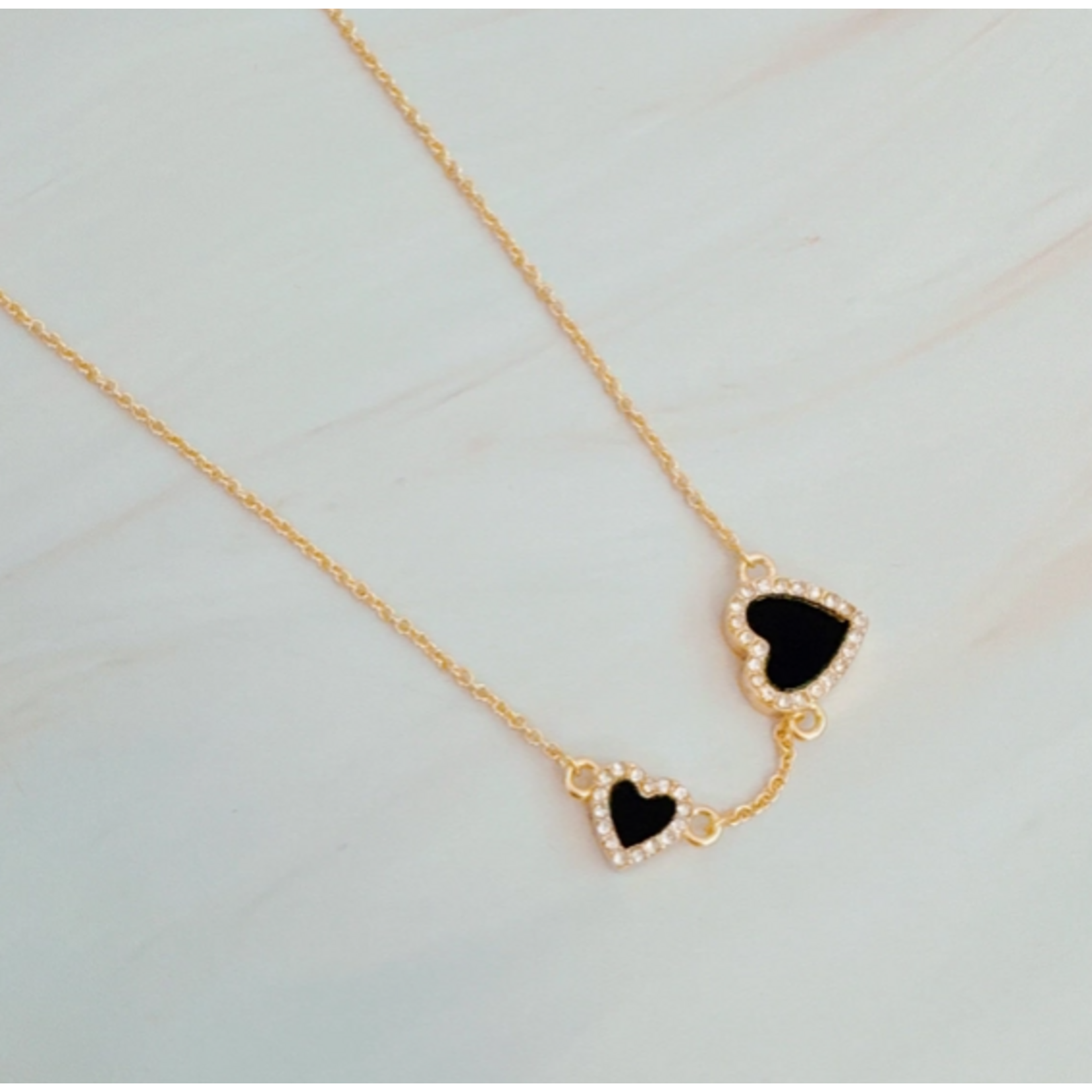 Ellison+Young E&Y Double Hearts Many Loves Necklace