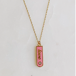 Ellison+Young E&Y Love Drop Bar Necklace