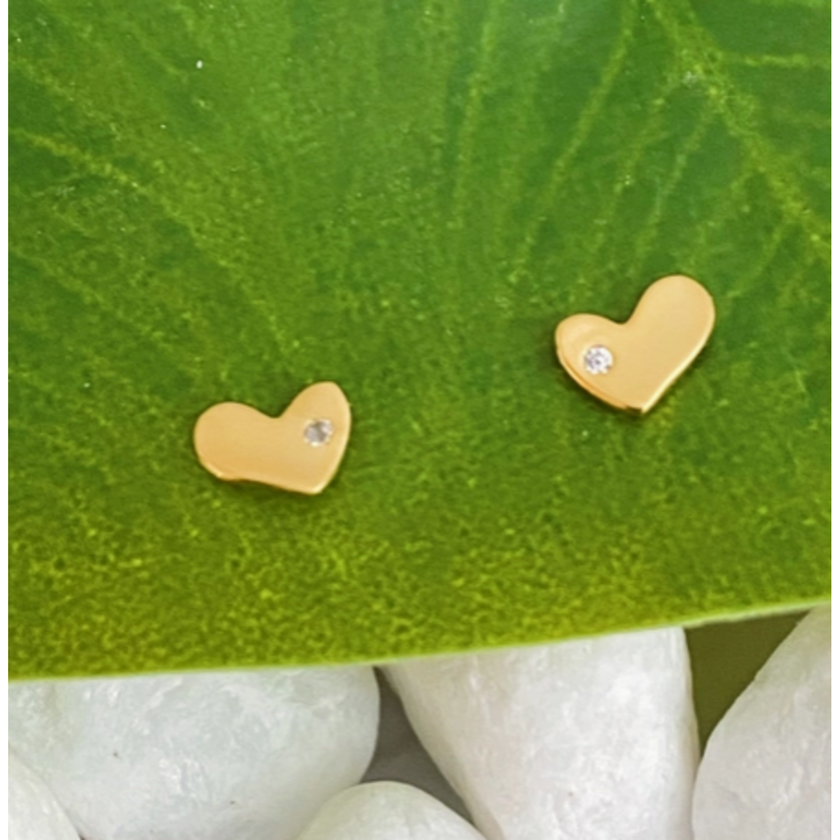 Ellison+Young E&Y Tiny Shape Tiny Stud Sterling Silver Earrings Heart