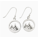 Tiger Mountain Jewelry TMJ Top of the World Sterling Silver Mountain Earrings