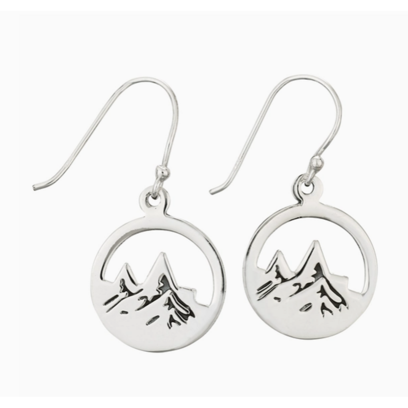 Tiger Mountain Jewelry TMJ Top of the World Sterling Silver Mountain Earrings