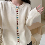 Emberloom Emberloom  Colorful Button Knit Cardigan