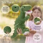Beverly Hill Teddy Bear World's Softest Lushee 16 Inch Tex T-Rex Plush Toy For Kids