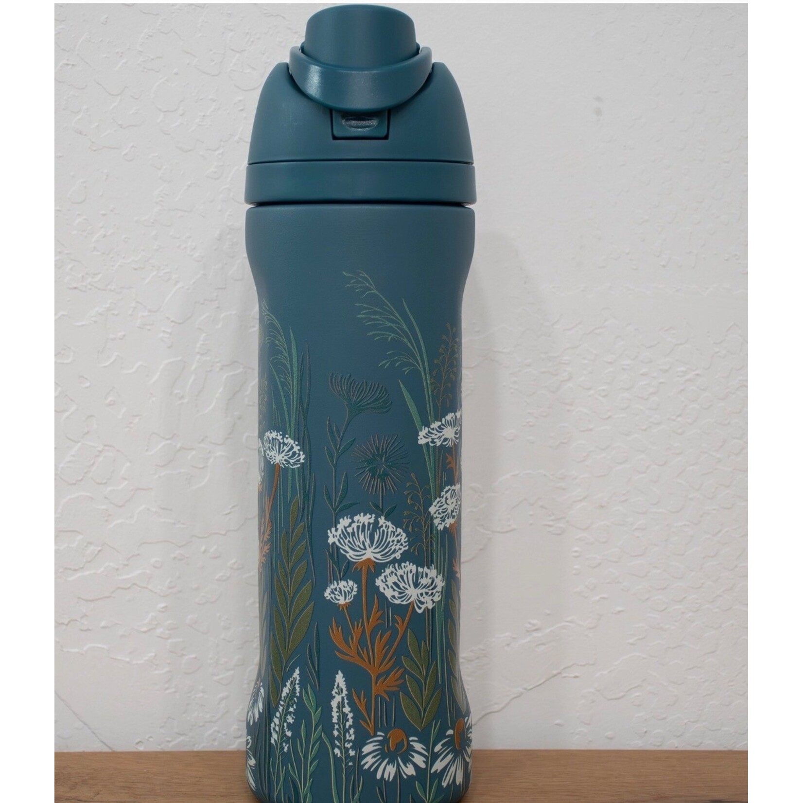 The Montana Scene TMS-Wild Field 24oz Water Bottle - Deep Teal