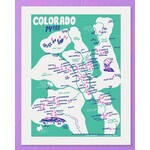 Little Known Goods LKG Colorado 14ers Map 2.0