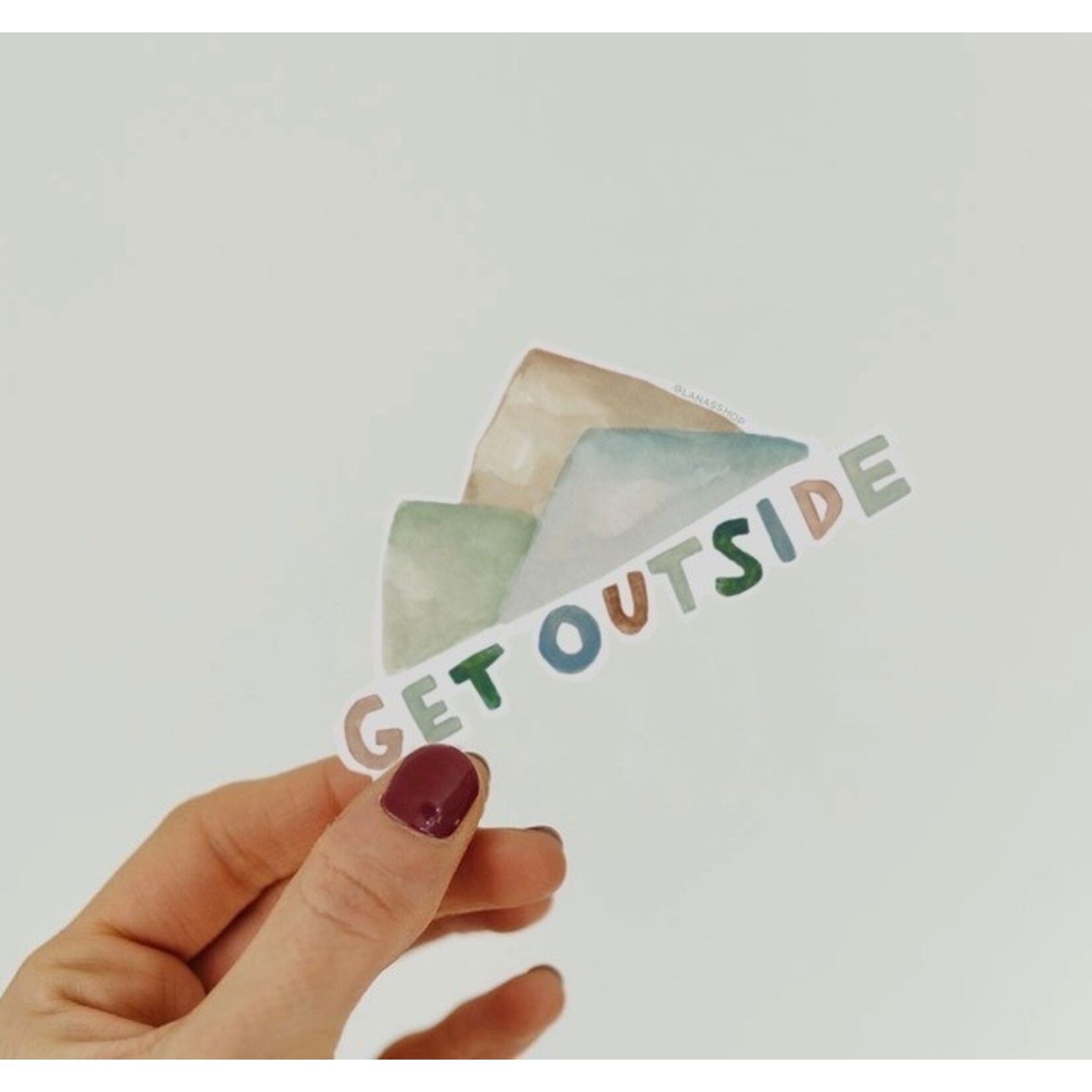 Lana’s Shop Get Outside Sticker