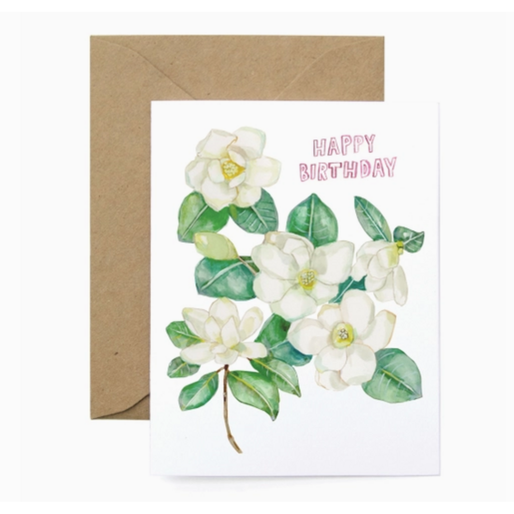 Lana’s Shop Magnolia Birthday Greeting Card