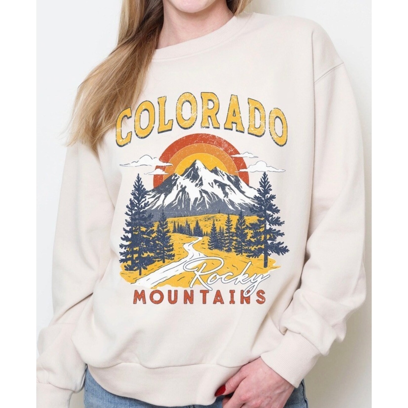 Rustee Clothing Rustee CO MNT Arch Brushed Crewneck