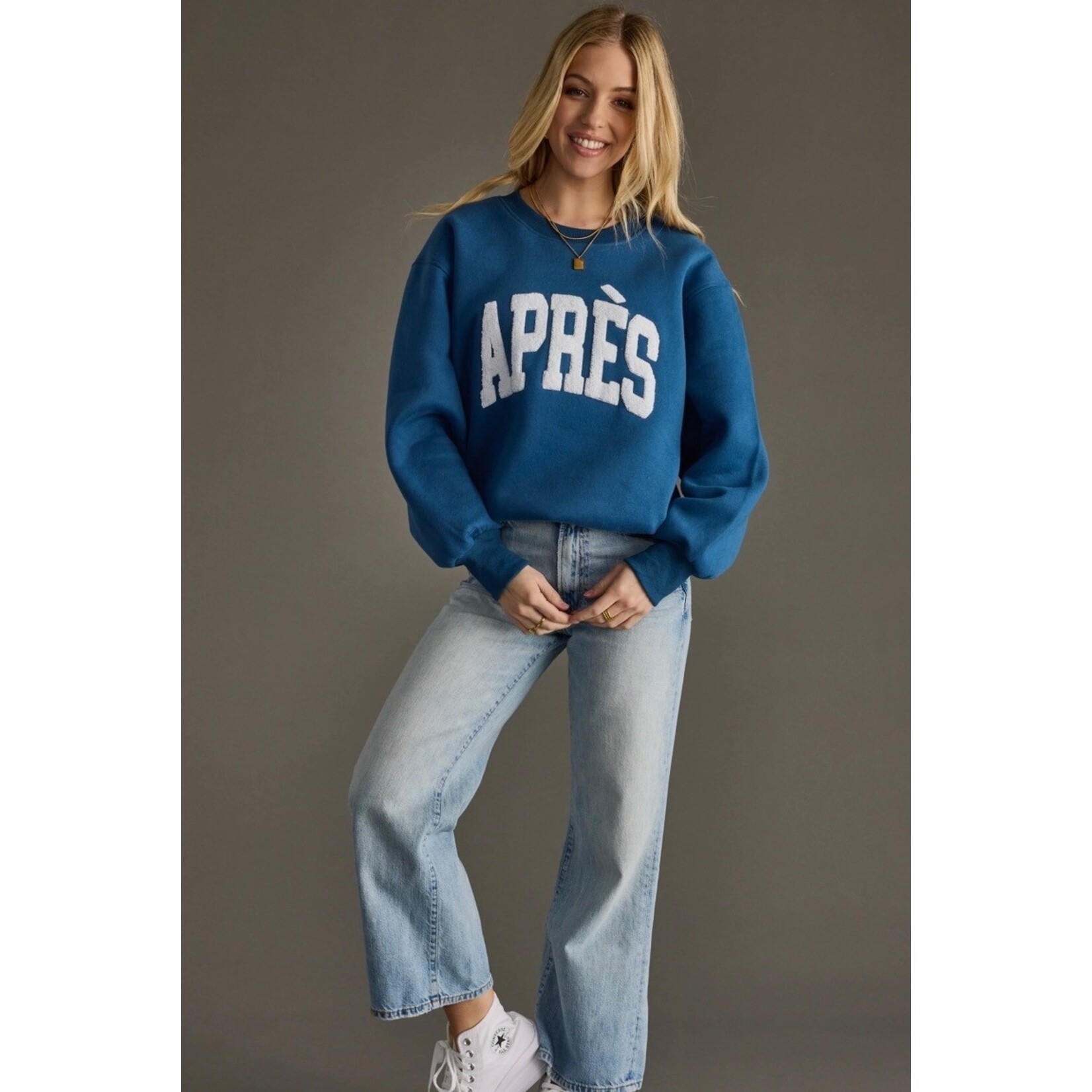Panache Apparel Panache Navy/White Apre Sweatshirt