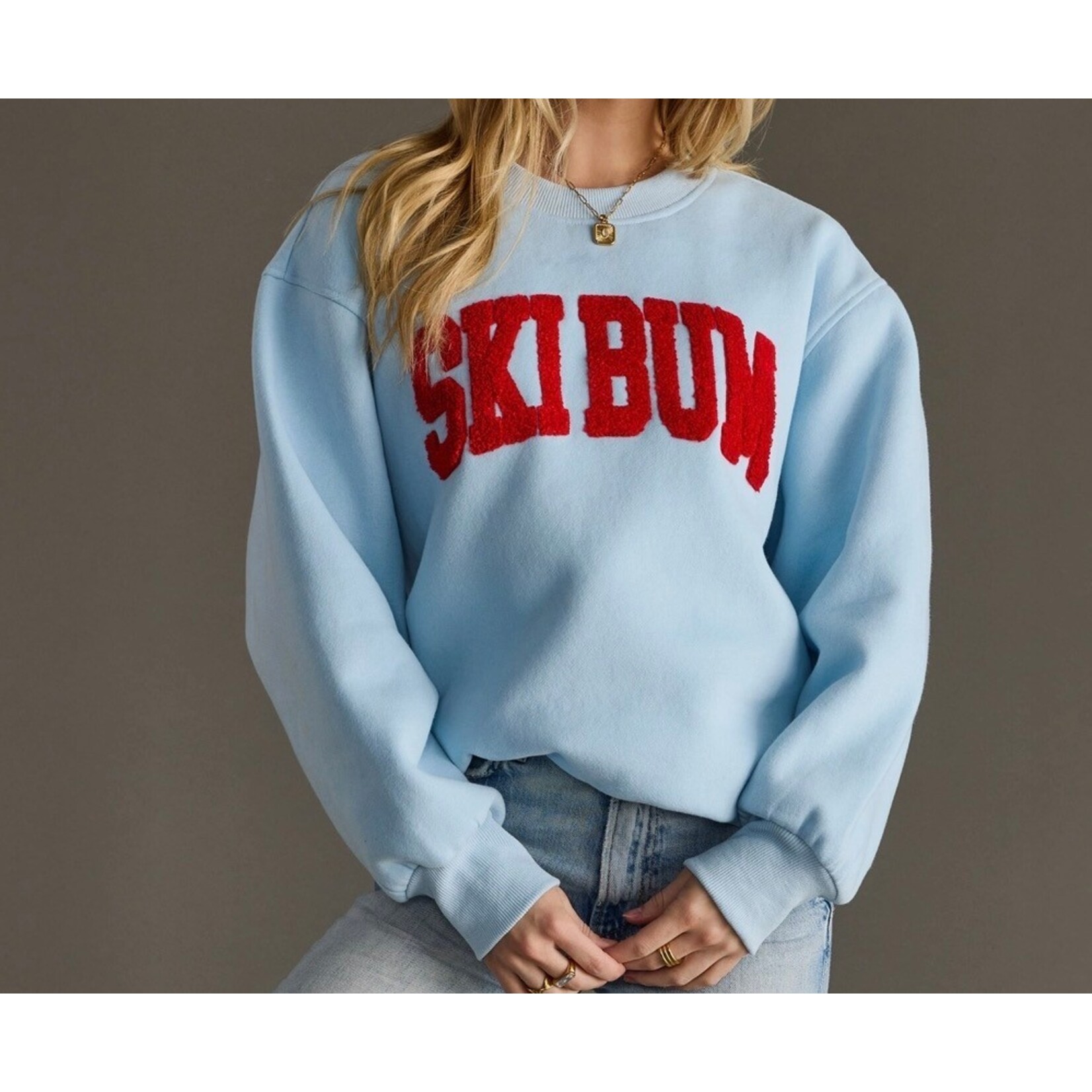 Panache Apparel Panache Light Blue Ski Bum Sweatshirt