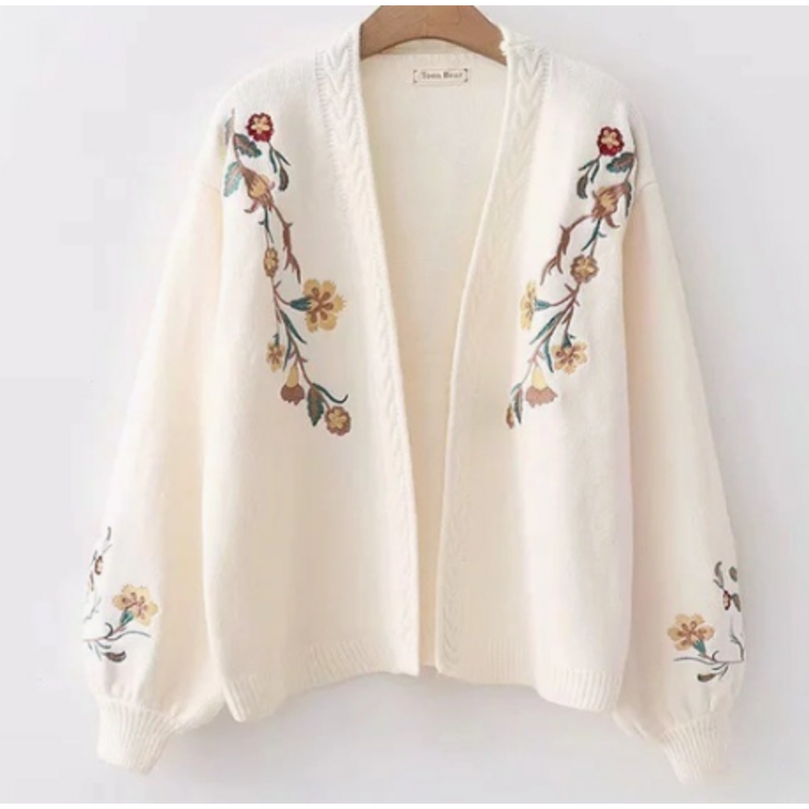 Miss Sparkling Miss Floral Knit Cardigan