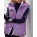 Miss Sparkling Miss Puffer Vest with Hoodie