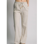 Vanilla Monkey VM Drawstring Straight Leg Linen Pants