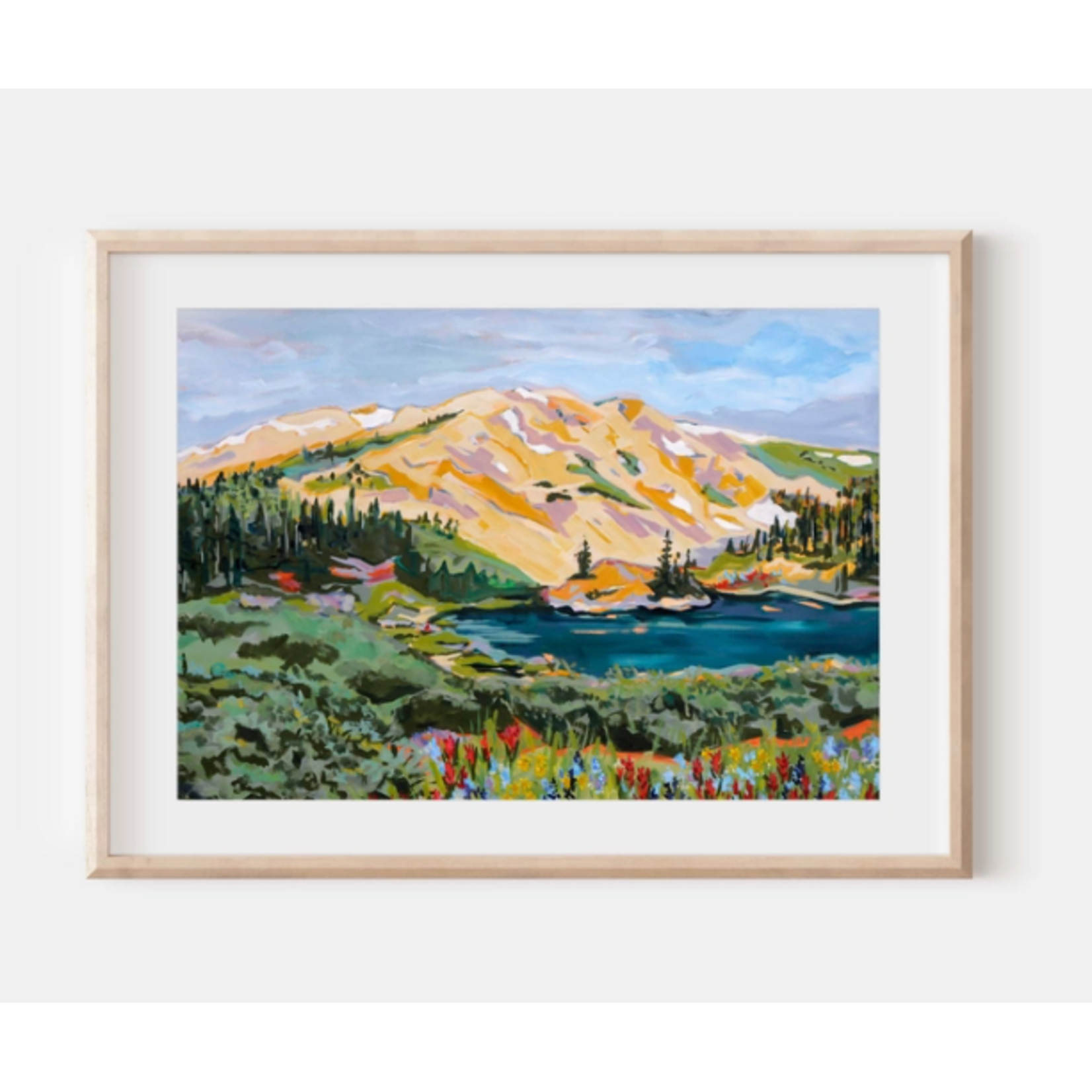 Kellie Allie Art Kaley Alie Art Lost Lake 11"X 14" Art Print