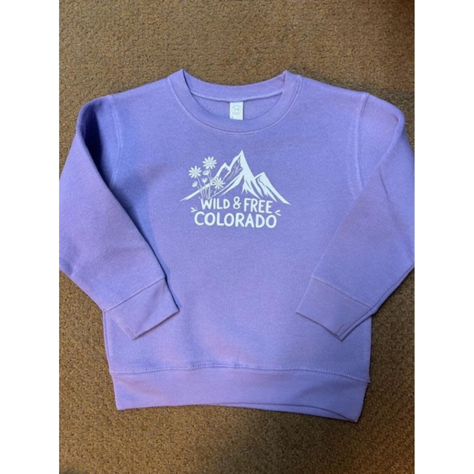 Mountain Standard Time Apparel MST Mountain Flower Toddler Crew
