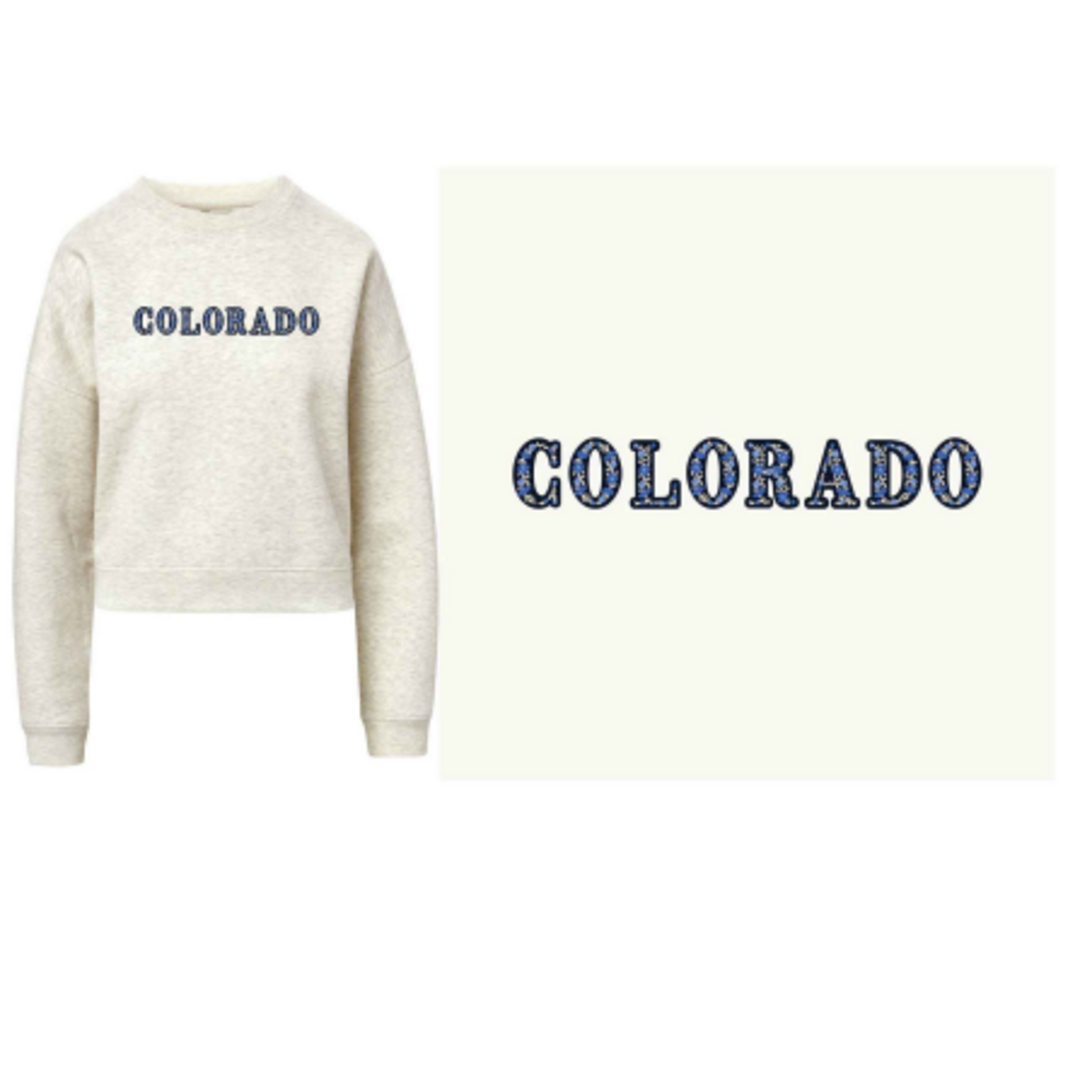 MV SPORT MV Floral Colorado Crewneck