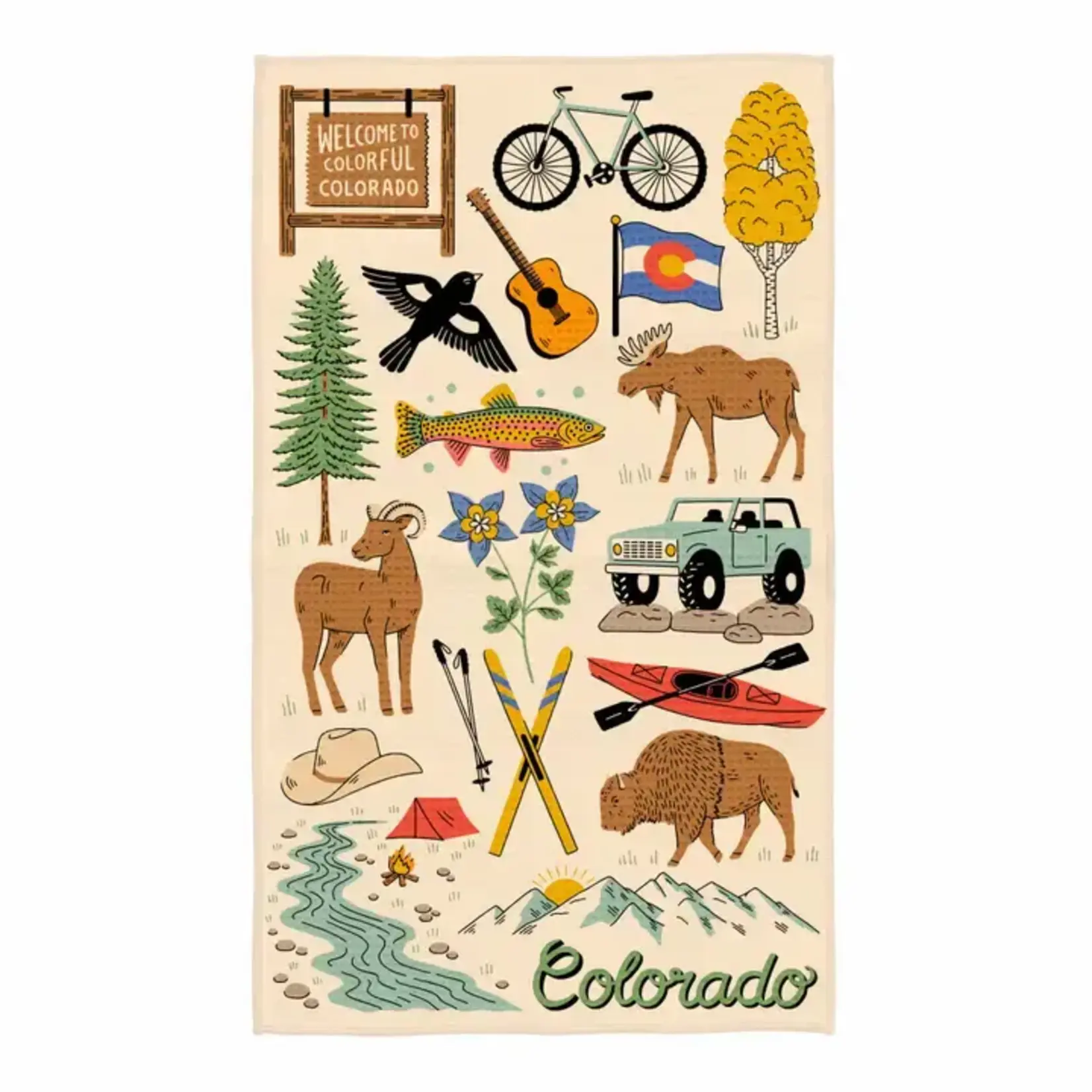 Trek Light Trek Light Kitchen Tea Towel Quick Dry | Colorado