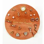 Love & Repeat L&R Love Theme Minimal Earrings On Pu Card