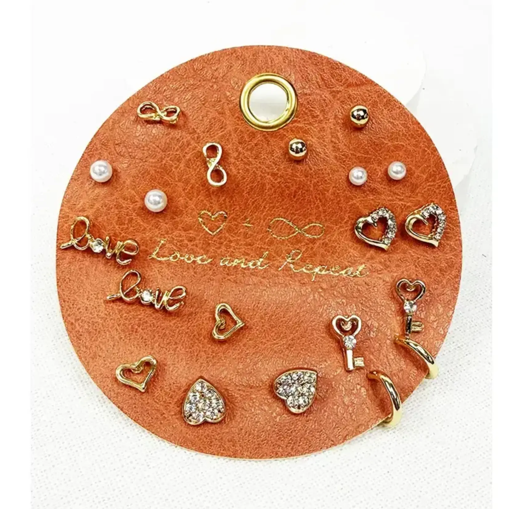 Love & Repeat L&R Love Theme Minimal Earrings On Pu Card
