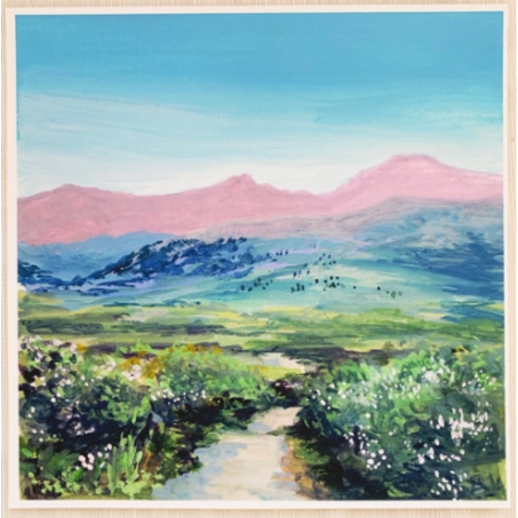 Beimborn Art Beimborn Art Hiking Bierstadt 12X12