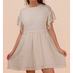 Very J Very J Waffle Knit Contrast Solid Dress