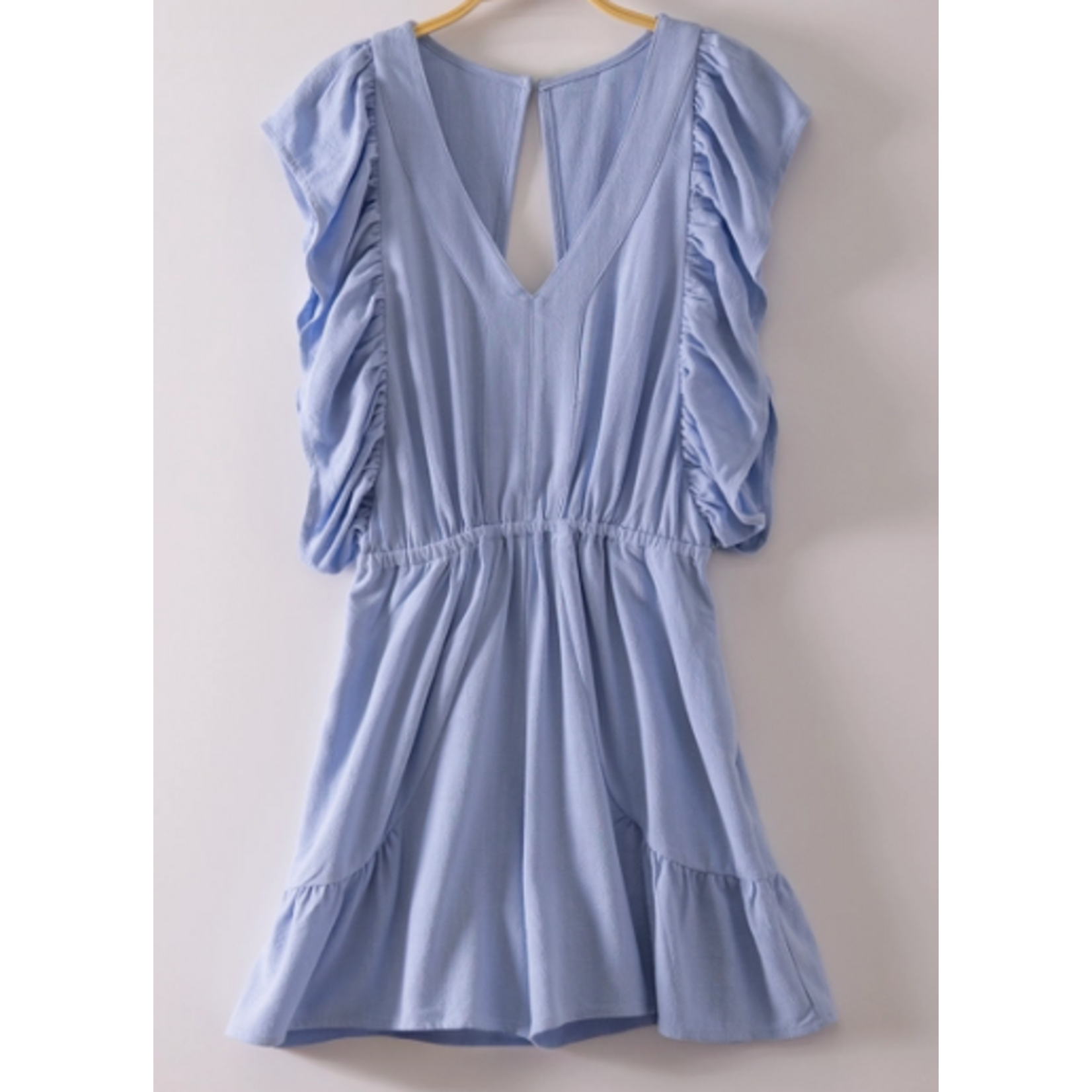 Very J Very J-Open Back Ruffle Romper