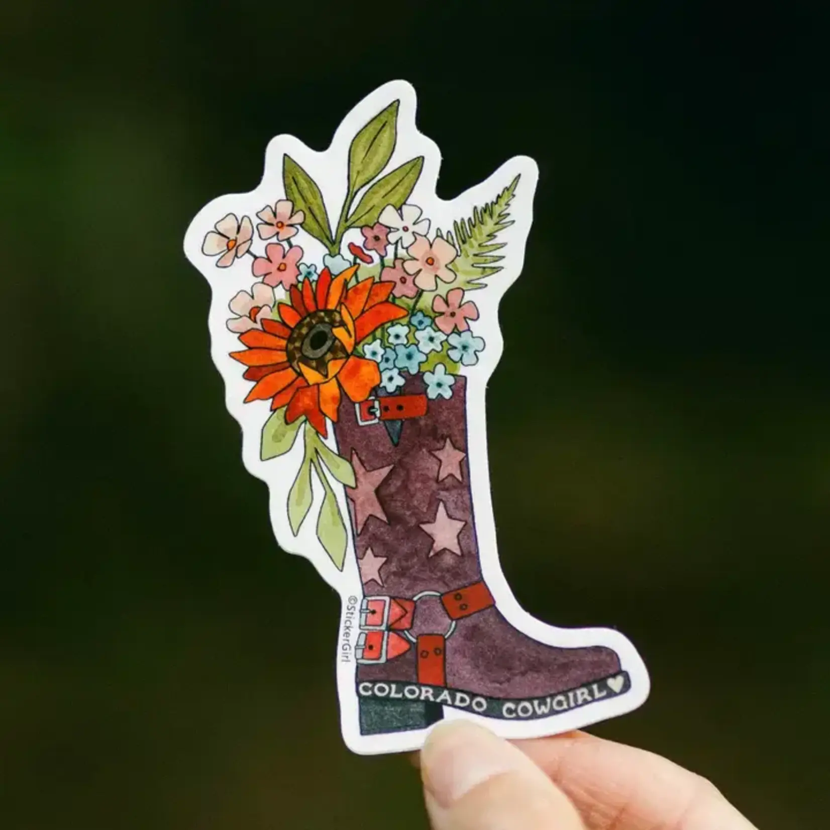 Sticker Girl Sticker Girl Colorado Cowgirl Boot Vinyl Sticker