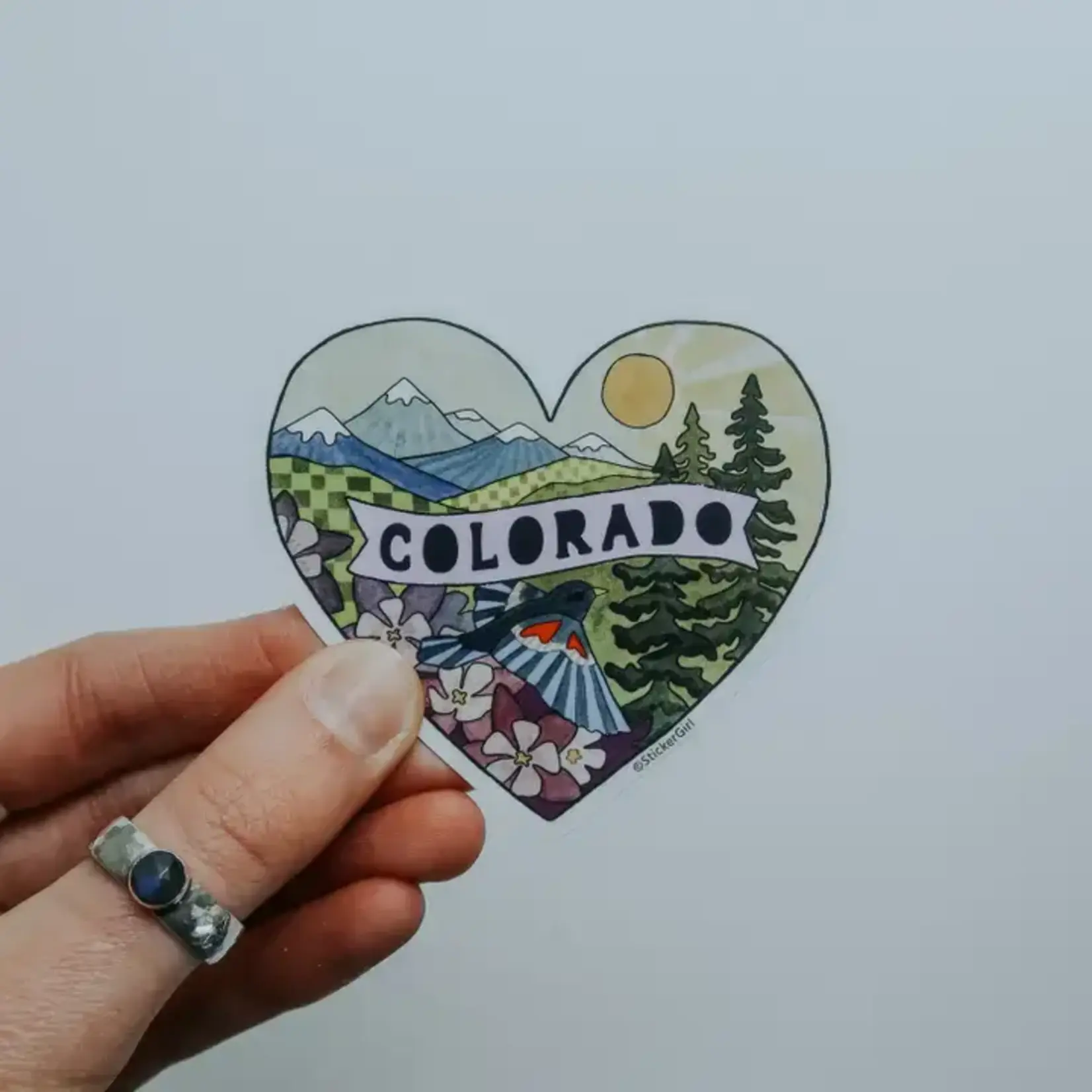 Sticker Girl Sticker Girl Heart Vinyl Sticker