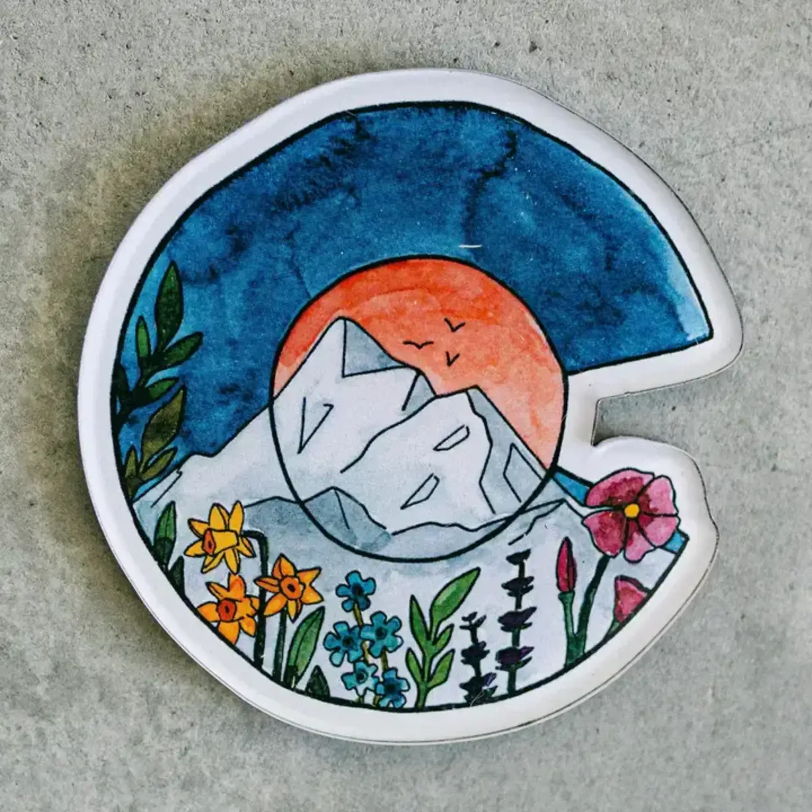 Sticker Girl Sticker Girl Floral Colorado Sign Acrylic Magnet