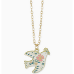 ZAD ZAD Pastel Peace Dove Gold Necklace