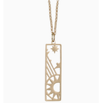ZAD ZAD Raise the Bar Celestial Gold Necklace