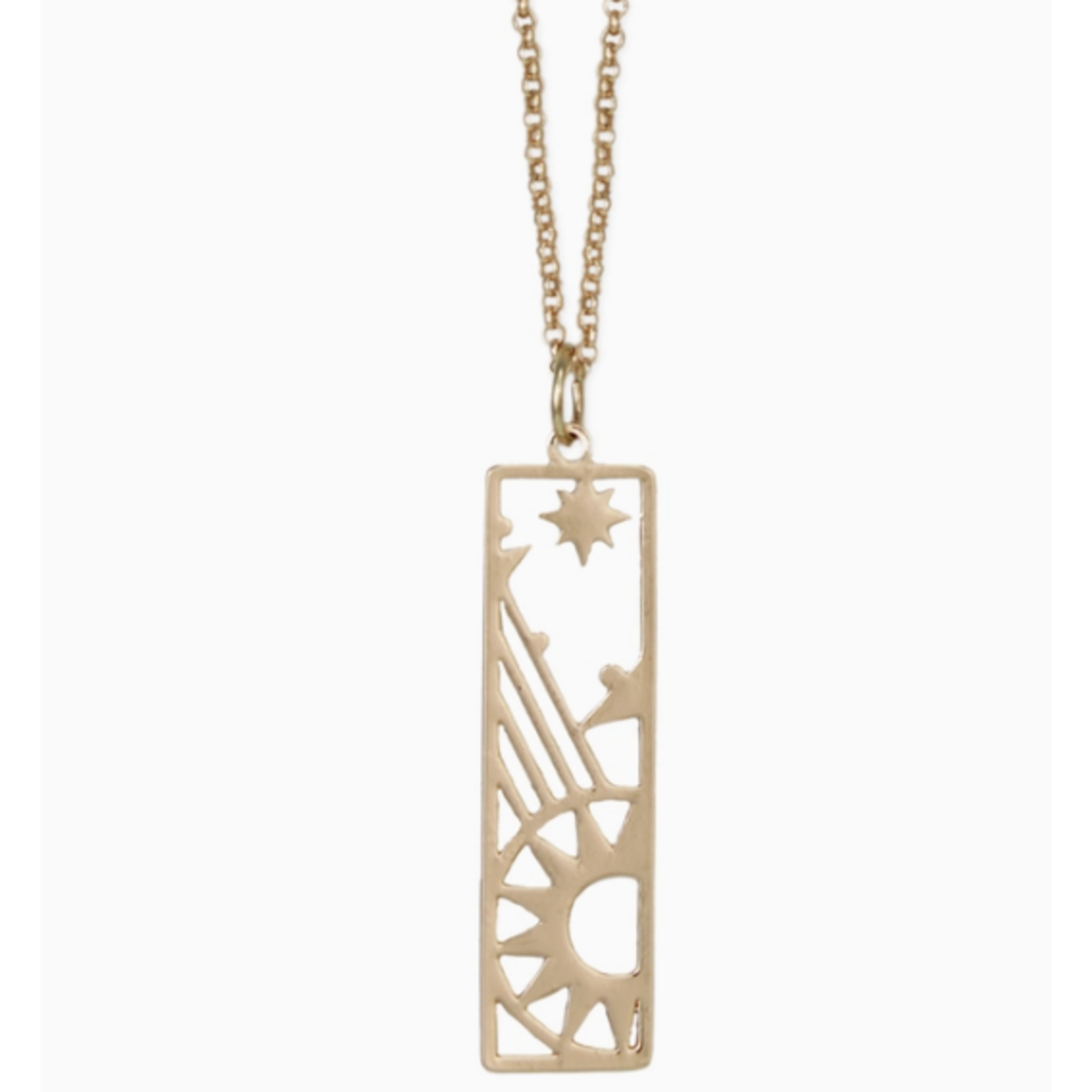 ZAD ZAD Raise the Bar Celestial Gold Necklace