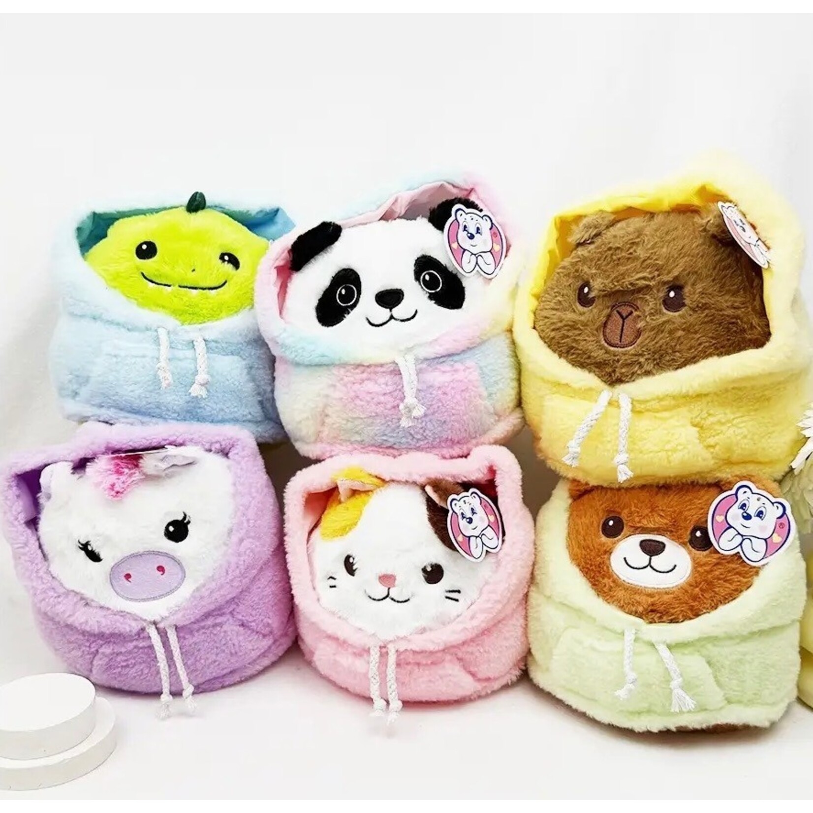 L&R Adorable Hooded Huggy Plush Toy