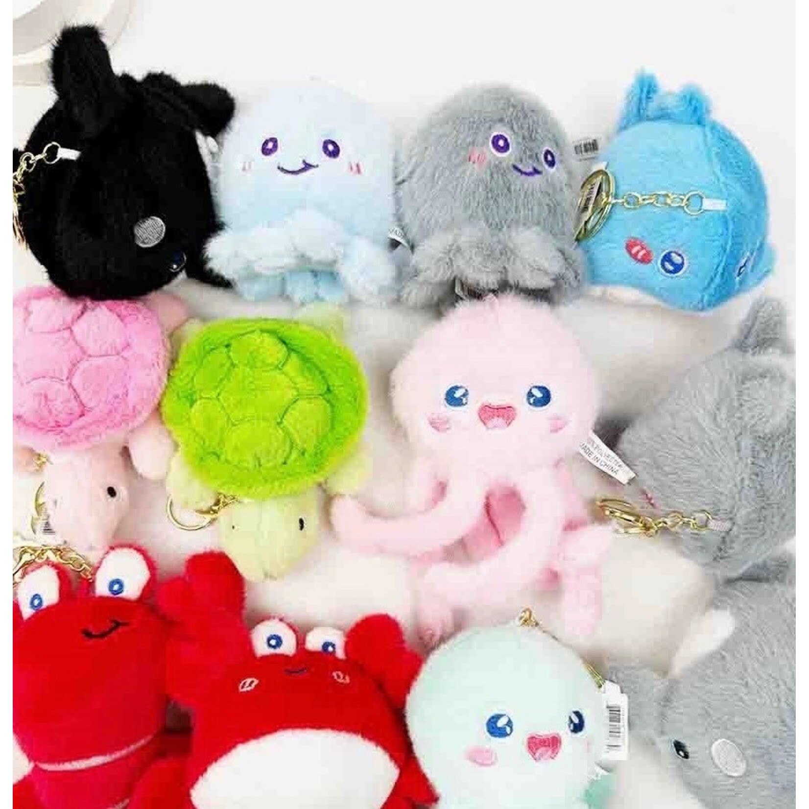 L&R Adorable Sea Creatures Plushie Keychains