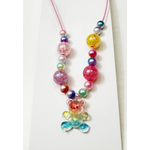 L&R Kids Bear Charm Colorful Necklace