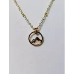 Tillypad Studios TP Studios Lab-Grown Opal Mountain Pendant Necklace - 18K Gold Plated