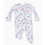 Angel Dear Home Run Baseball - 2 Way Zipper Footie