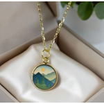 Vintage Adventures Vintage Adventures Mountain Dusk Yellow Gold Necklace