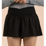 Very J Very J Side Pleated Detail Activewear Shorts