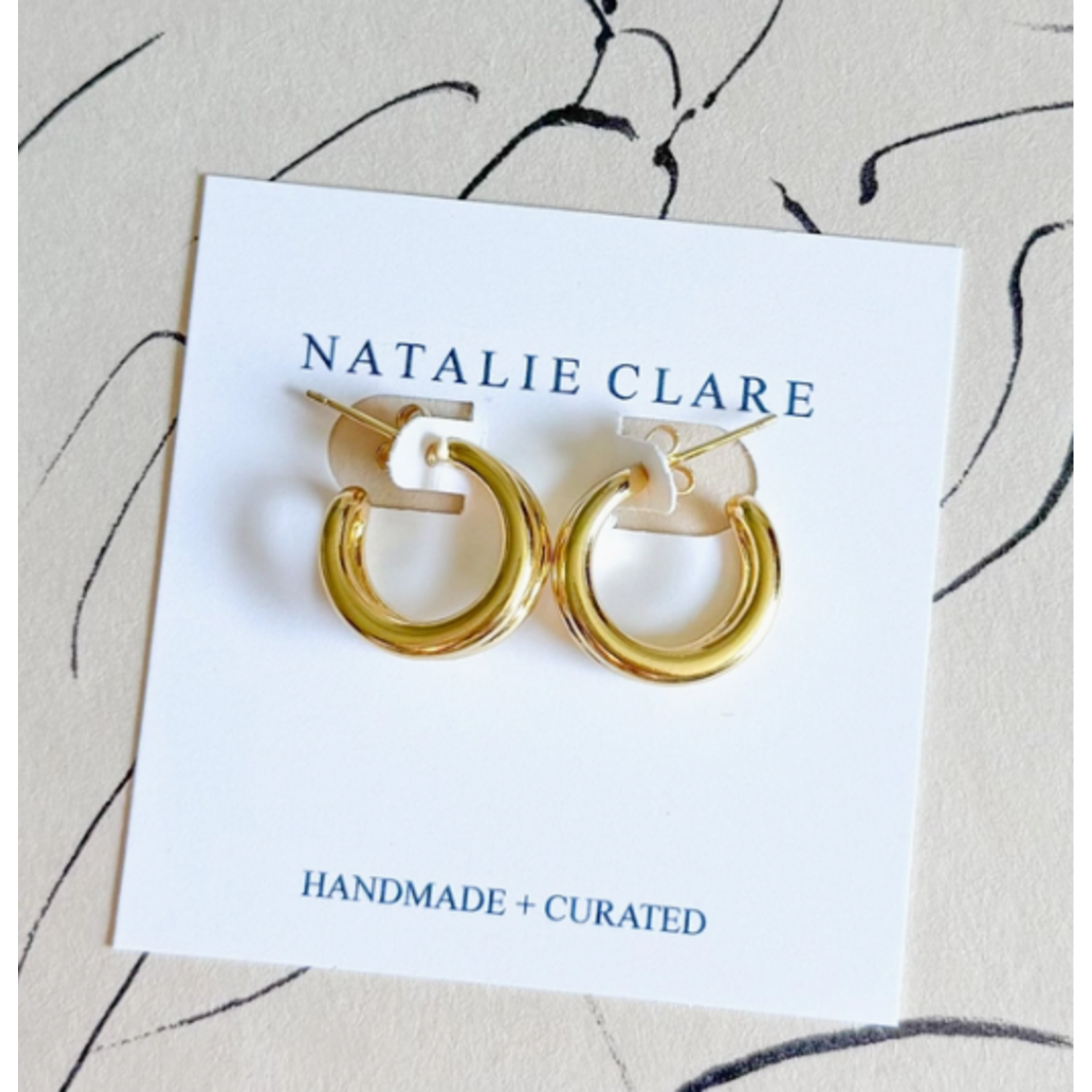 Natalie Clare Natalie Clare Cici Double Hoop