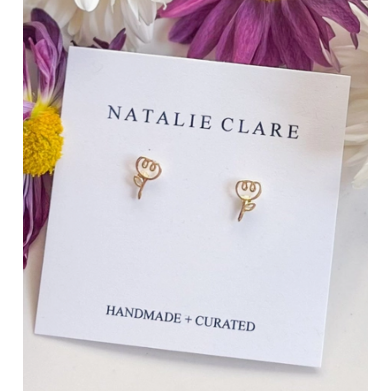 Natalie Clare Natalie Clare Tiny Tulip Stud Earring