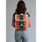 Panache Apparel Panache Apparel Beige, Orange & Green Aztec Backpack
