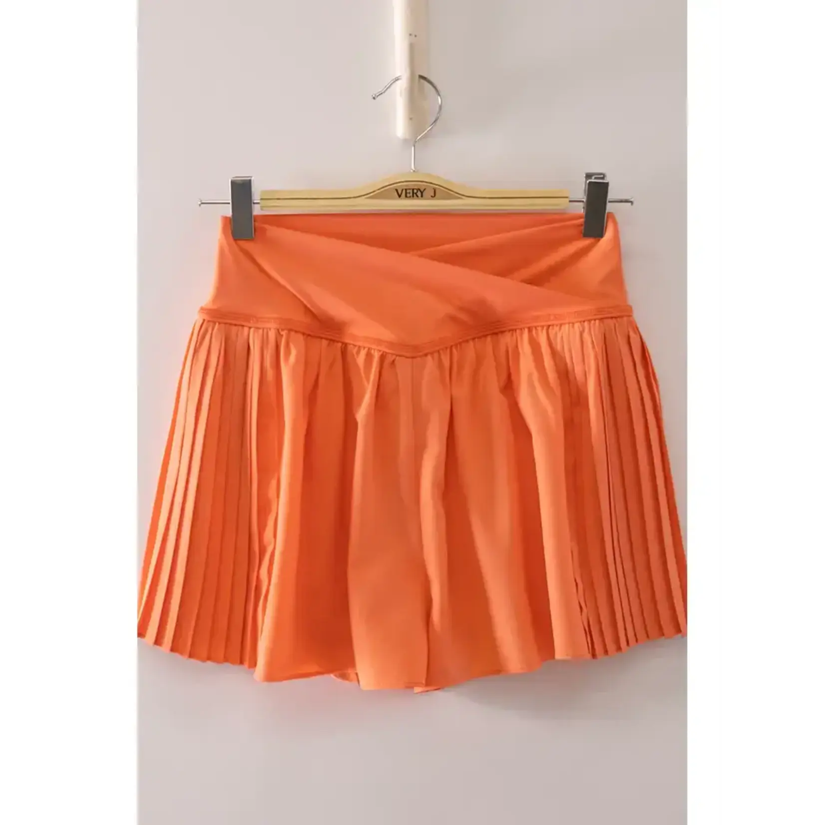 Very J Very J Side Pleated Detail Activewear Shorts