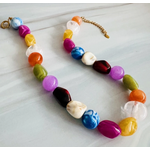 Ellison+Young E&Y Color Pop Mixed Shape Beaded Necklace – Modern Statement