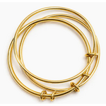 Ellison+Young E+Y Modern Knot Accent Bangles Gold