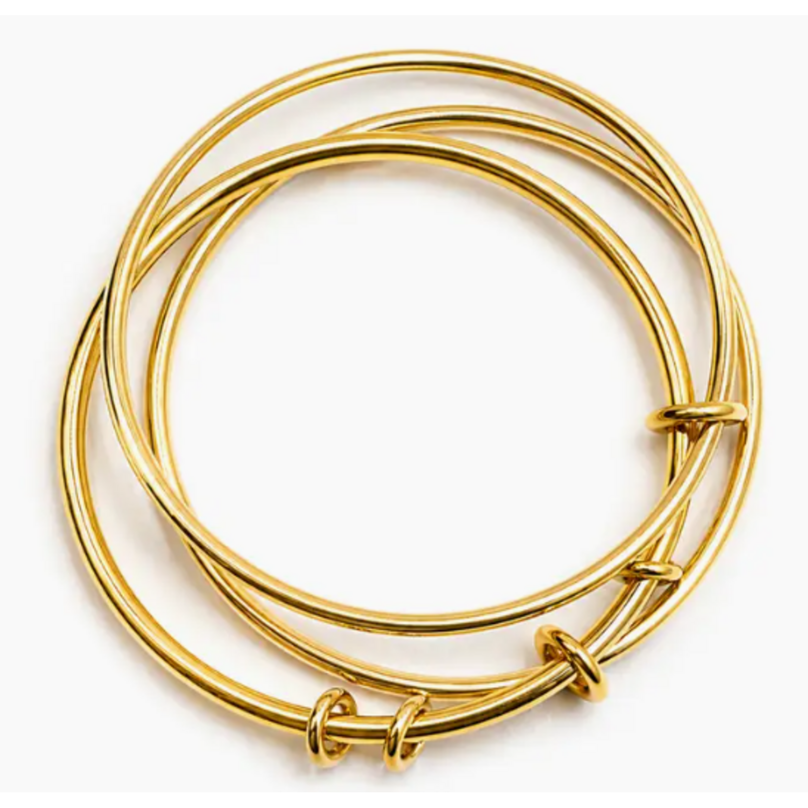 Ellison+Young E+Y Modern Knot Accent Bangles Gold